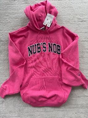 Champion Nub's Nob Ski Resort Pink Hoodie